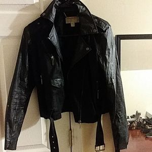 Micheal Kors Black Leather Jacket